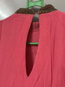 Coral Beaded Kurta