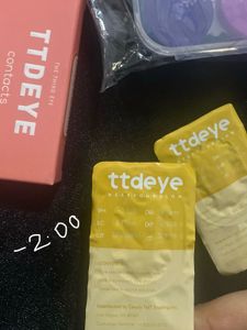 TTDEYE Yearly Powered Contact Lens Colored