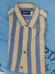 Yellow Black Striped Shirt