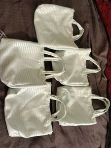 Miniature Satin Tote Bags (Set of 5)