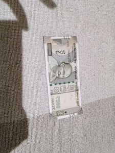 original 500 Rs note unique no786