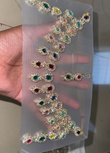 malti colour diamond Jewellery Set✨❤️