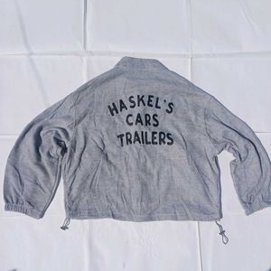 👉 “Grey Bomber Style Jacket – Size 46 (Chest 116)