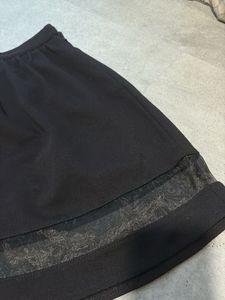 Black A-Line Mini Skirt