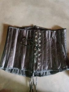 Black Satin under bust Corset