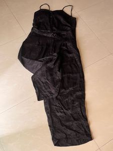 Black Silky Co Ord