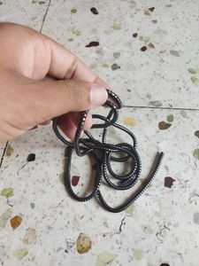1pc Metallic Finish Cable Spiral Protector/Wire