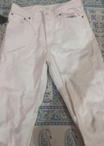 New White High Waisted Jeans