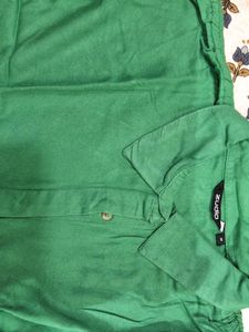 Cute Green Crop Oversized Top