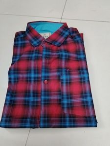 Red Blue Checked Shirt...