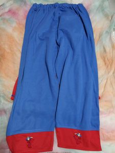 Blue Red Night Dress Capri