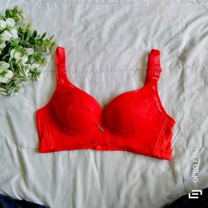 Cherry Red Bra