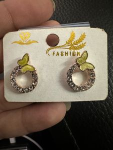Butterfly Circle Earrings