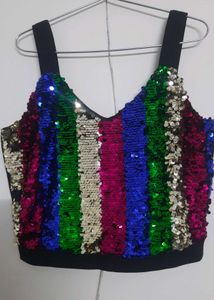 TANK TOP (SEQUINS) MULTICOLOR