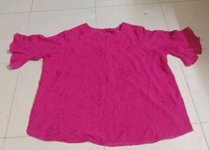 Formal Rose Pink Blouse.