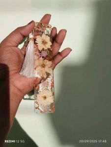 Floral Resin Bookmark