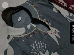 Elegant Floral Print Kurta Set