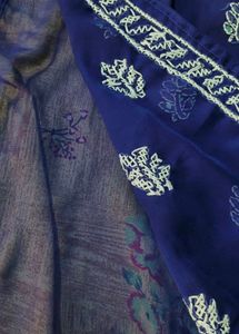 Elegant Blue Embroidered Kurti