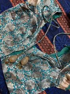 Green Banarasi Lehenga