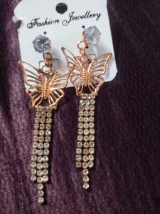 Beautiful Butterfly Long Earring