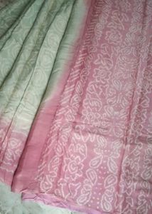 2 daily wear bandhani saree with fall