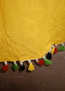 Yellow Top with Tassels