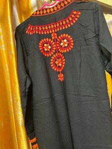 Long Black Kurti
