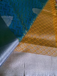 Embossed Pattu Saree