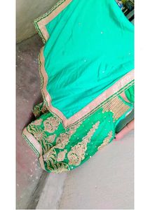 Mehendi Lehenga /Muslim Bride Saree With Blouse