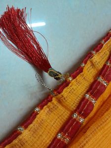 A Orange Saree 🥻 😍