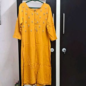 Mustard Yellow Kurta