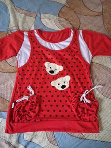 Cute Red Polka Dot Top