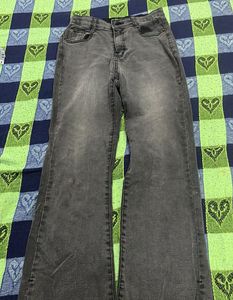 Gray Flared Jeans
