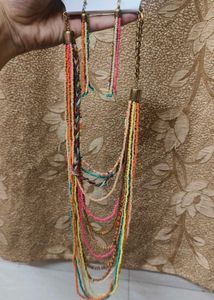 New Antique Beads Necklace Multi Colour
