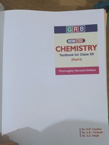 Class 12 Chemistry Textbook. Op Tandon. Jee