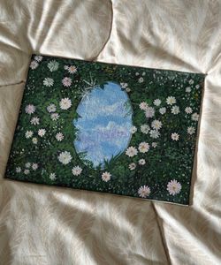 Floral Meadow Sky Painting