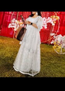 Elegant White Embroidered Dress