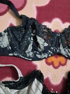 Combo Of  Five Imported Fabric Bra N Panty