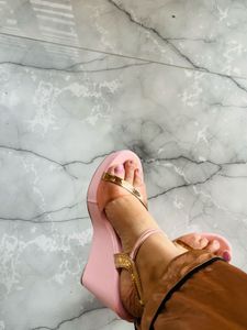 Pink and Gold Heels - Size 37