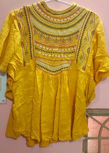 Yellow Kaftan Top