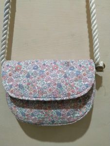Floral Crossbody Bag with Rope Strap