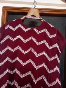 Maroon Kurta Set