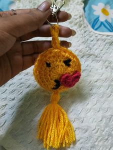Emoji Kiss Keychain