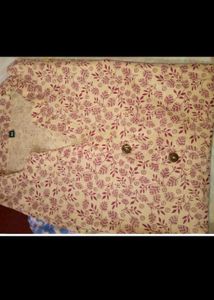 Floral Print Top And Beig Combo