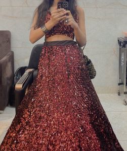 Sequined Lehenga Choli Set
