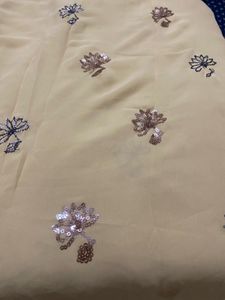 SAREE WITH ATTACHED BLOUSE(clearence Sale)