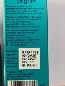 Pilgrim 10% Niacinamide Face Serum