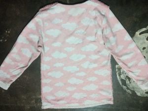 Cozy Pink Snowman Pullover Top
