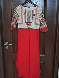 W Red Kurti