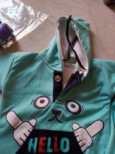 Cute Panda Warm Hoodie Set for 6-16 month baby